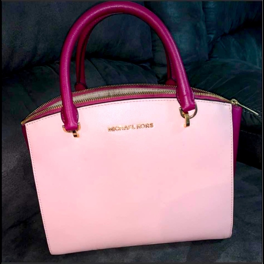 2 shades of pink MK purse SET